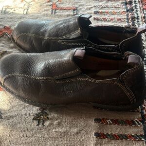 Born Dark Brown Leather Loafers